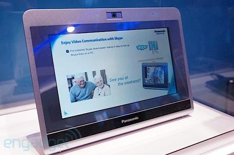 Panasonic zeigt Skype-Tablet auf der CES.