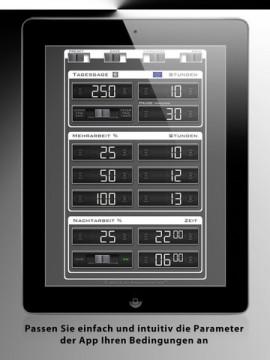 ÜberstundenHD – die iPad App, die nicht nur die Überstunden erfasst, sondern auch gleich die Zuschläge errechnet