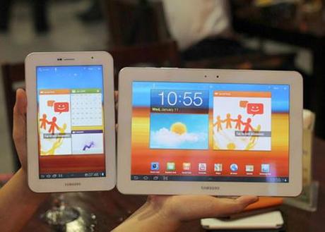 Weißes Samsung Galaxy Tab 10.1 und 7.0 Plus aufgetaucht.
