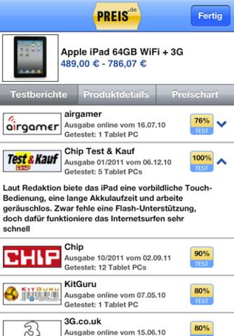 Preis.de: Mobiler Preisvergleich im Test