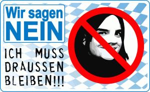 WIR SAGEN NEIN! – Aufkleber und Plakate