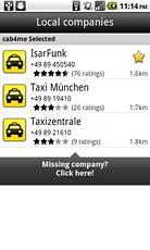 cab4me Taxisuche – Nie mehr ohne Taxi in der Kälte stehen
