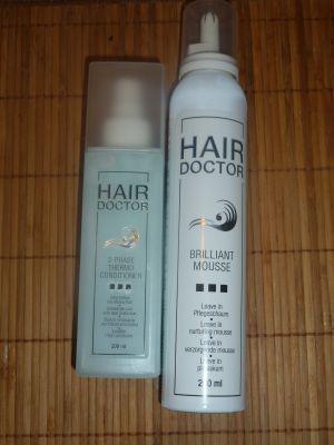 2-Phasen-Conditioner mit Hitzeschutz & Brilliant Mousse von Hair Doctor im Test