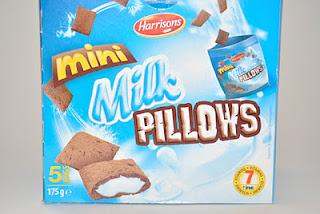 Rewe Feine Welt Erdbeer Knusper und Harrisons Mini Milk Pillows