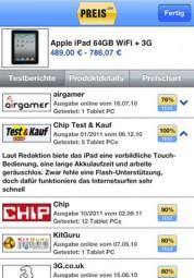 Preis.de – Preisvergleich auf dem iPhone passenden zum Start des Winter-Schlussverkaufs