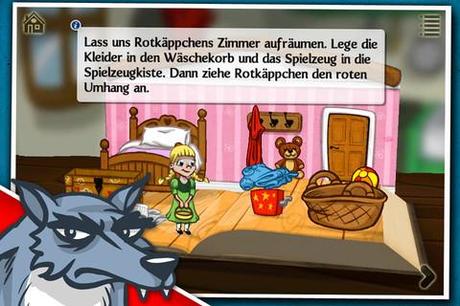 Grimms Rotkäppchen und Rapunzel als interaktive Aufklappbücher in 3D