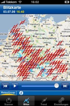 [UPDATE]  LightningPro – aktuelle Blitz- und Gewitterdaten für das iPhone