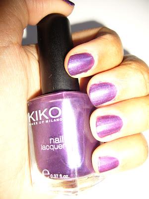 Swatch | KIKO Nagellack| Nail Polish 262 Violet Blue