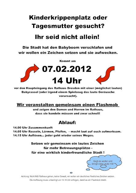 Flashmob - Rathaus Dresden aufwachen!