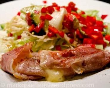 Vacherin Fribourgois im Schwarzwälder Schinkenmäntelchen