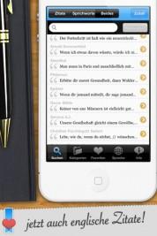 Zitate und Sprichwörter – Zitat Fibel für iPad, iPhone versorgt Sie aus einem Pool von 7000+ Zitaten und 1030+ Sprichwörtern