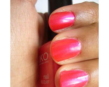 Swatch | KIKO Nagellack | Nail Polish No. 250 Bright Pink