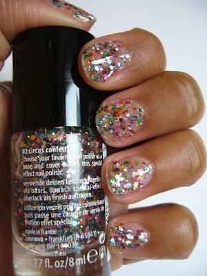 Swatch | Essence  Nail Art Special Effect! Topper | 02 Circus Confetti