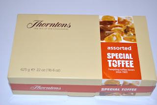 Thorntons Assorted Special Toffee, Special Toffee Banana Flavour und Chewy Toffi-Chocs