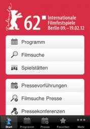 Berlinale 2012 – Offizieller Festivalguide 62. Internationale Filmfestspiele Berlin auf dem iPhone