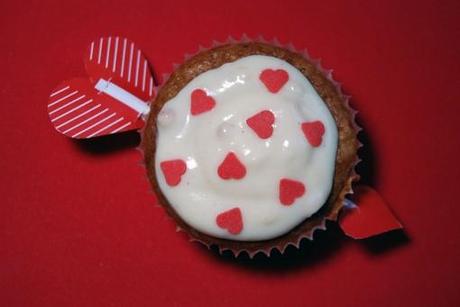 Sexy low-fat Vanilla Cupcakes zum Valentinstag