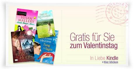 Amazon Valentinstags-Special: 4 kostenlose Kindle eBooks als Valentinstags-Geschenk.