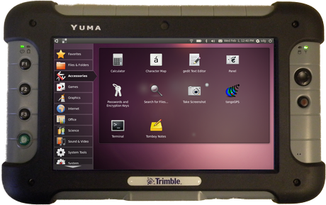 Trimble Yuma: Linux Ubuntu-Tablet für den harten In- und Outdoor Einsatz.