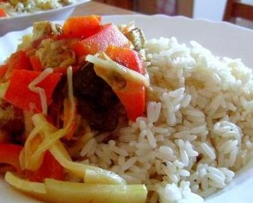 Kokos-Curry mit Reis