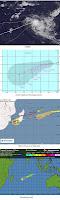 Tropischer Sturm 13 S (potentiell Zyklon HILWA) nimmt sich Zeit mit seiner Entwicklung, Hilwa, aktuell, Satellitenbild Satellitenbilder, Vorhersage Forecast Prognose, Verlauf, Februar, 2012, Mauritius, Indischer Ozean Indik, Zyklonsaison Südwest-Indik, 