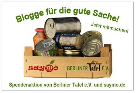 AktionBerlinerTafel01 Spendenaktion für die Berliner Tafel mit einfachem Blogartikel