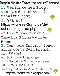 [Award]  Save the Natur & Ich pflanze einen Baum