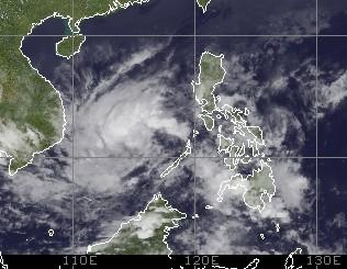 Pazifische Taifunsaison 2012: Tropisches Tief zwischen Philippinen und Vietnam wird potentiell zu PAKHAR (AMBO), Taifunsaison 2012, 2012, Philippinen, Vietnam, Taifunsaison, Februar, aktuell, Satellitenbild Satellitenbilder,
