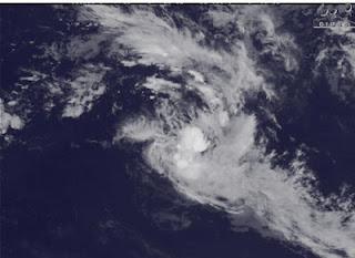 Tropischer Sturm 13S (pot. Zyklon HILWA) voraussichtlich keine Gefahr für Mauritius und La Reunion, Hilwa, Indischer Ozean Indik, Zyklonsaison Südwest-Indik, aktuell, Februar, 2012, Satellitenbild Satellitenbilder, Vorhersage Forecast Prognose, Verlauf, Zugbahn, Mauritius,