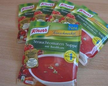 Knorr Feinschmecker Strauchtomaten Suppe mit Basilikum