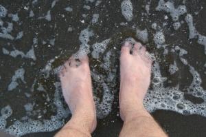 Mein Füße im Pazifik