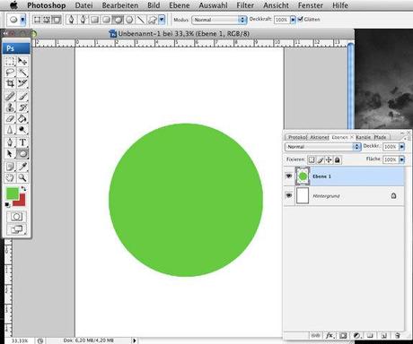 Grüner Button in Photoshop machen