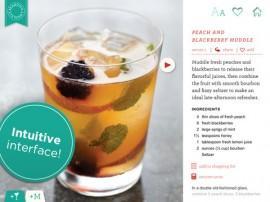 Martha Stewart Cocktails –  die kühlende Mixtur für das heiße Faschingswochenende auf dem iPad