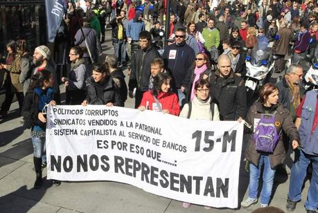 Massendemonstrationen gegen Rajoys Arbeitsmarktreform (#19F)
