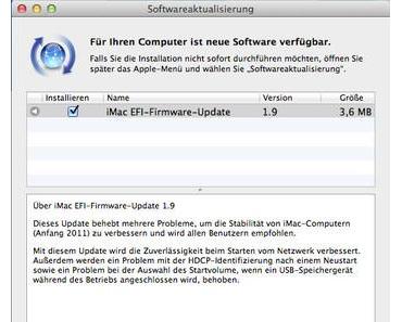 iMac EFI-Firmware-Update 1.9 ist erschienen