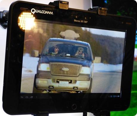 Qualcomm zeigt Full-HD-Tablet mit 3D-Display.