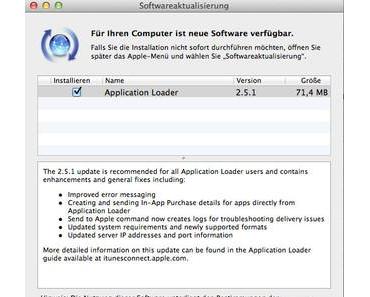 Apple veröffentlicht Update für den Application Loader