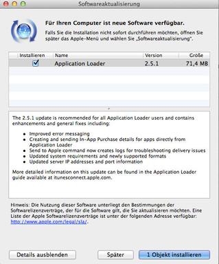 Apple veröffentlicht Update für den Application Loader