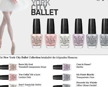 [Preview] New York City Ballet Collection by OPI