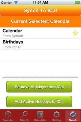World Holiday Calendar –  auf dem iPhone und Sie wissen, wo gerade auf der Welt Urlaubszeit ist