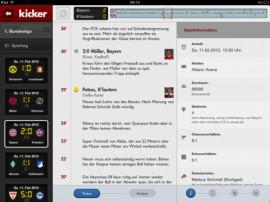 Kicker –  DAS Fußball-Magazin hat sich einen Stammplatz in der Startelf auf dem iPad verdient