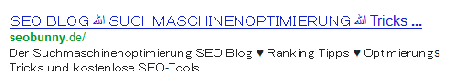 Unicode Titel in den Serps