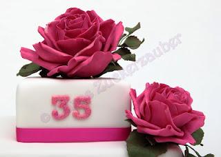 Pinke Rose zum Geburtstag