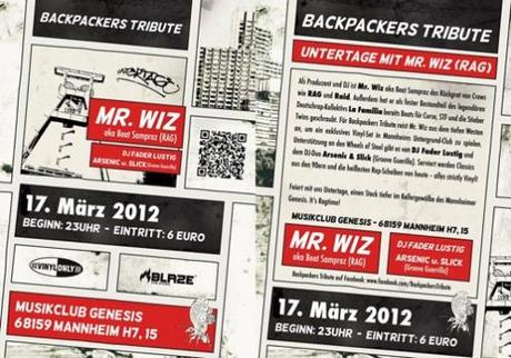Backpackers Tribute am 17. März 2012 mit Mr.Wiz (RAG)