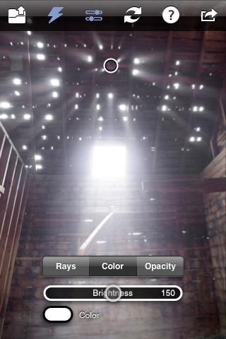 Rays – Spiele mit Lichtquellen und Lichteffekten auf deinen Fotos