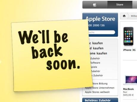 Apple Online Store nicht erreichbar: Neue Fragenfunktion für Amerika