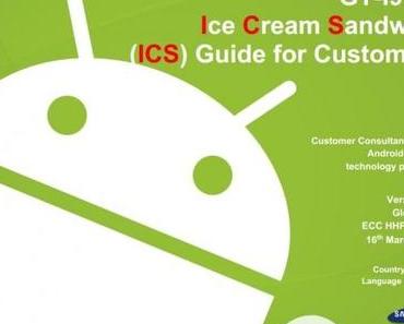 Samsung Galaxy S2: Ausführliches Handbuch zum Ice Cream Sandwich-Update verfügbar