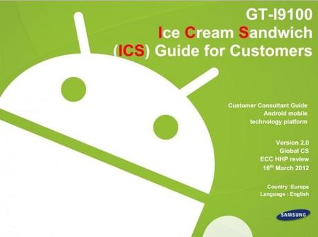 Samsung Galaxy S2: Ausführliches Handbuch zum Ice Cream Sandwich-Update verfügbar
