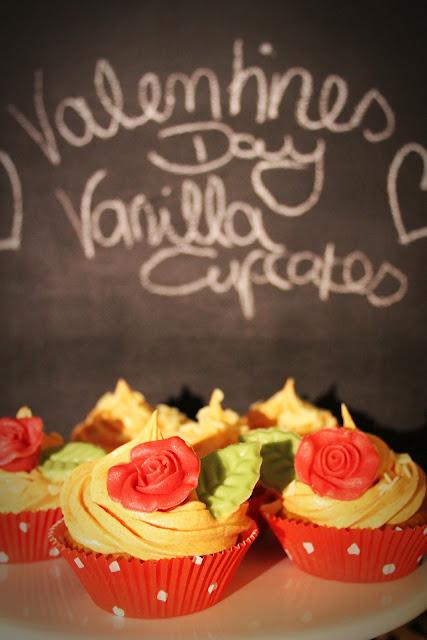 Valentines Day Vanilla Cupcakes