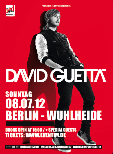 David Guetta exclusive Tickets für Berlin am 8.Juli