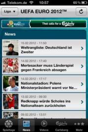 UEFA EURO 2012 TM by Carlsberg – alle wichtigen Informationen kostenlos auf dem iPhone